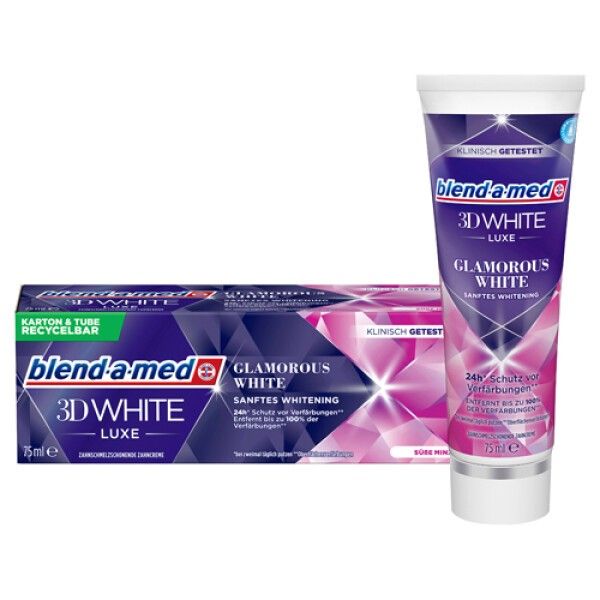 blend-a-med 3DWhite Luxe Glamorous White Zahnpasta 4x75 ml