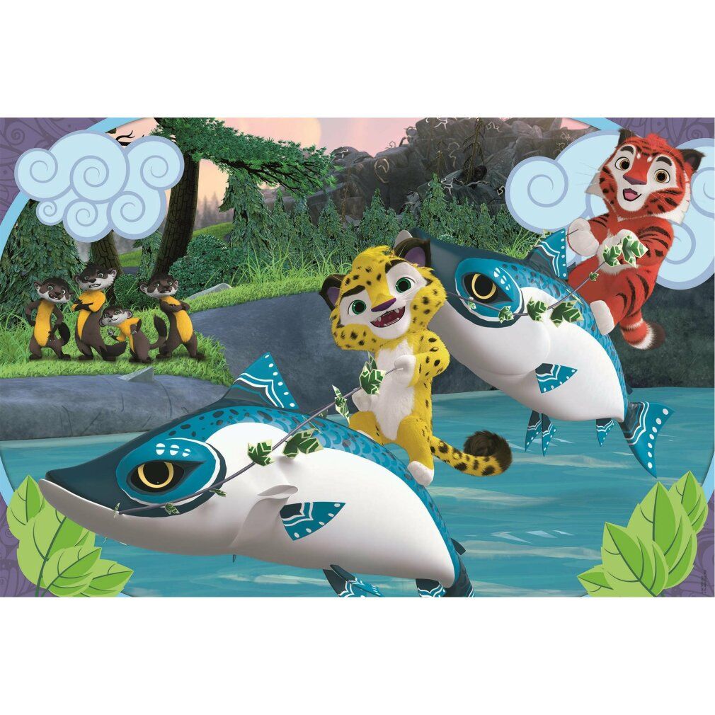 clementoni Puzzle Leo und Tig auf dem Wasser maxi 24 Teile