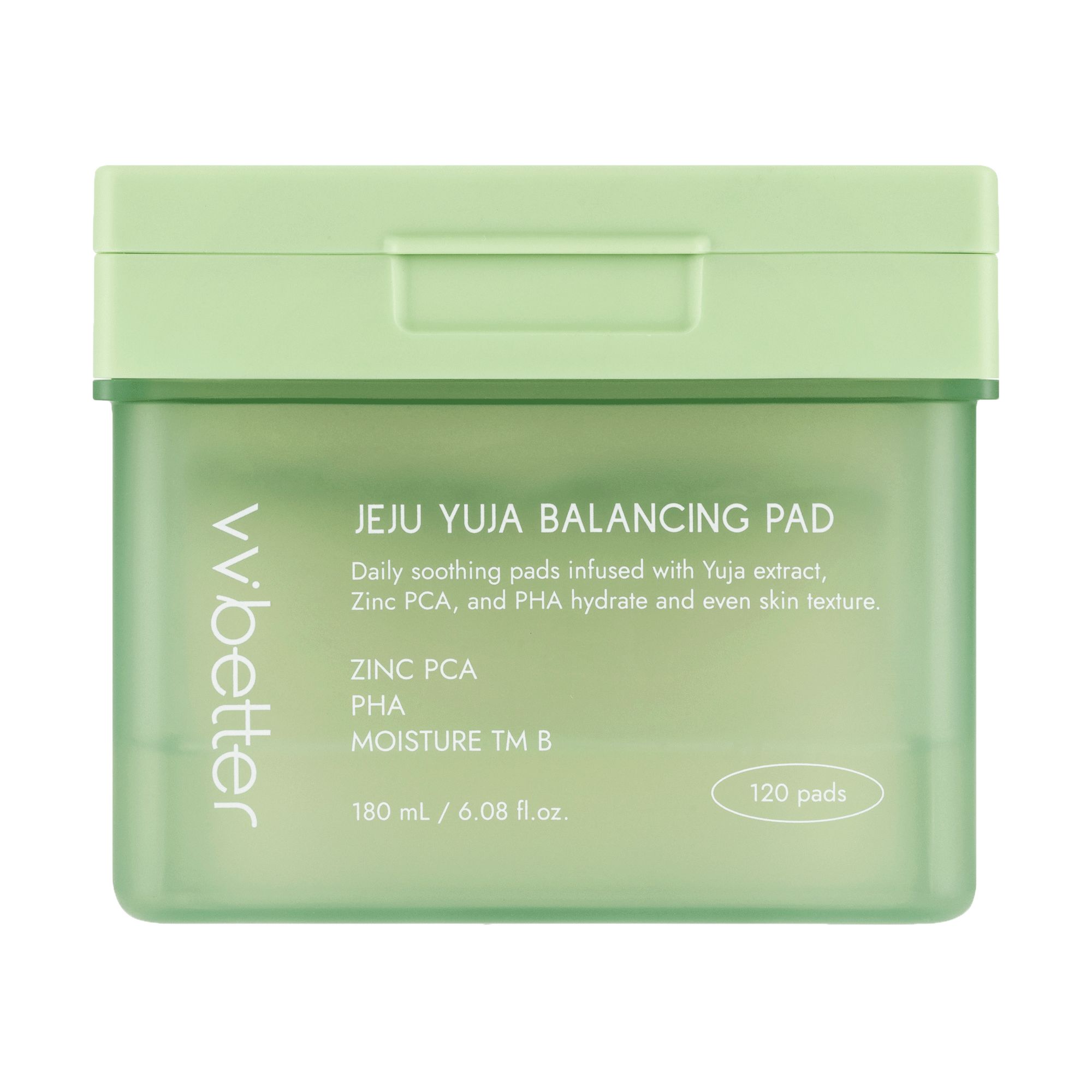 vvbetter Jeju Yuja Balancing Pad Toner-Pads – Yuja-Glow & täglicher Frischekick