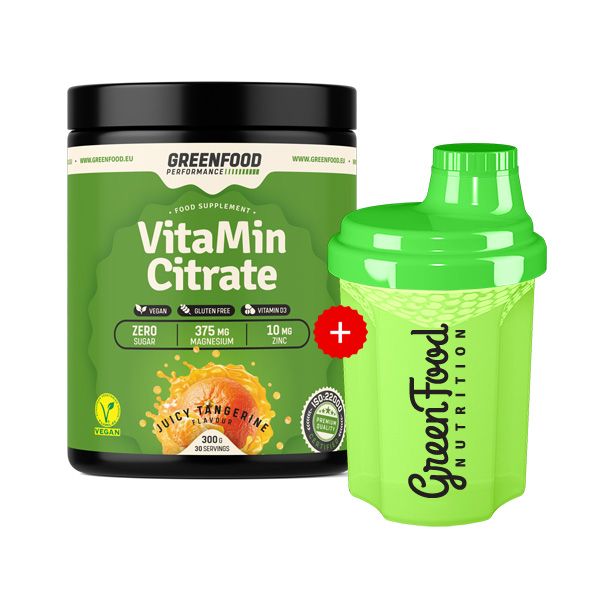 GreenFood Nutrition Performance VitaMin Citrate  + 300ml Shaker