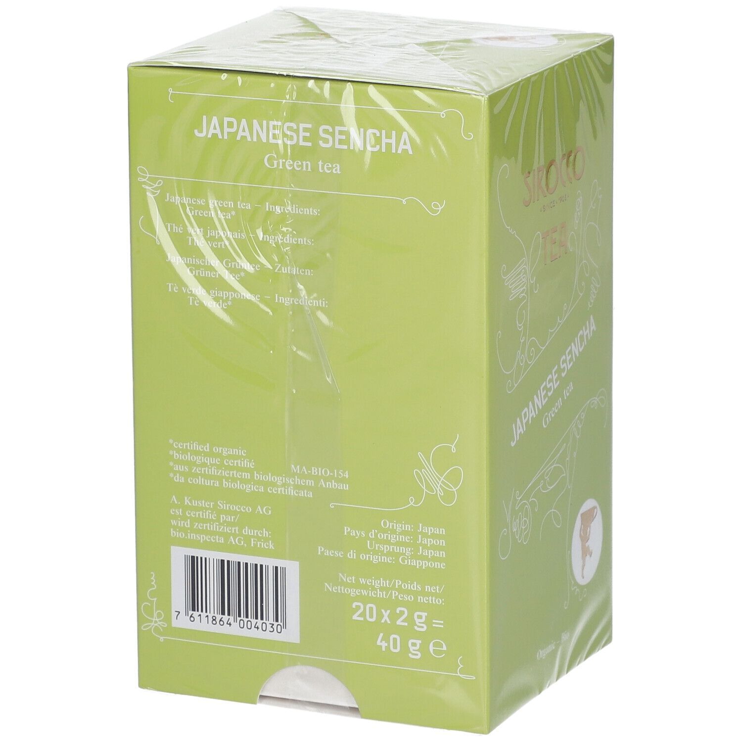 Sirocco Bio Tee Japanese Sencha Grüner Tee
