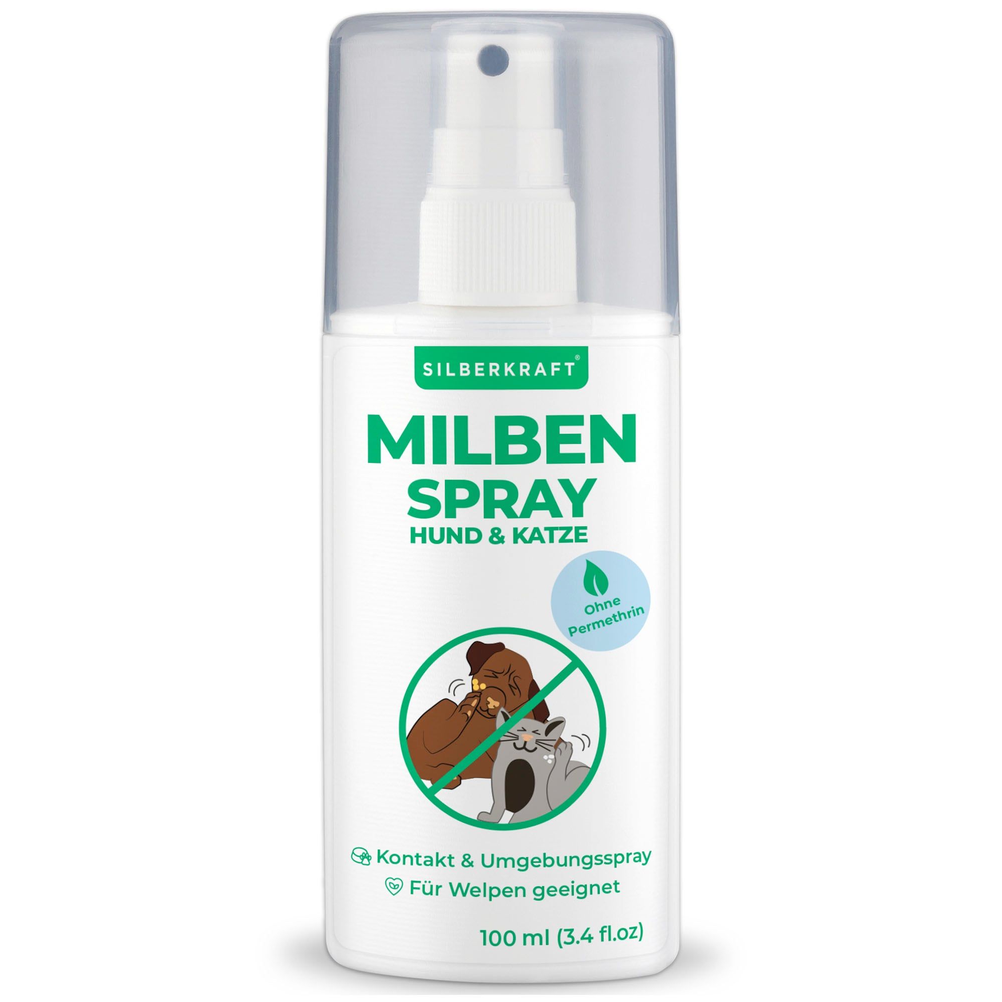 SILBERKRAFT Milbenspray Hund & Katze