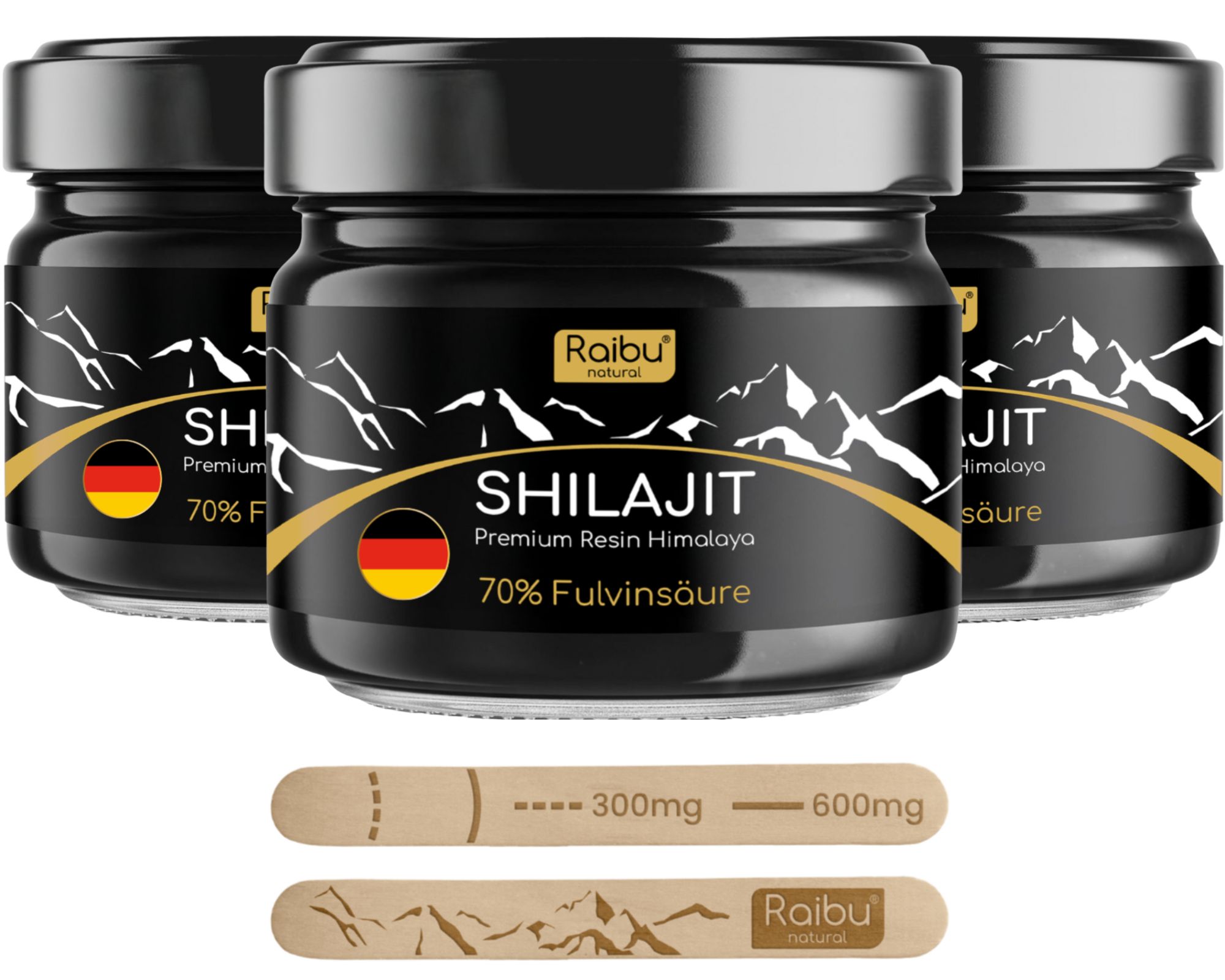 Shilajit Mumijo Himalaya – Laborgeprüft in Deutschland, Qualitätszertifikat – RAIBU