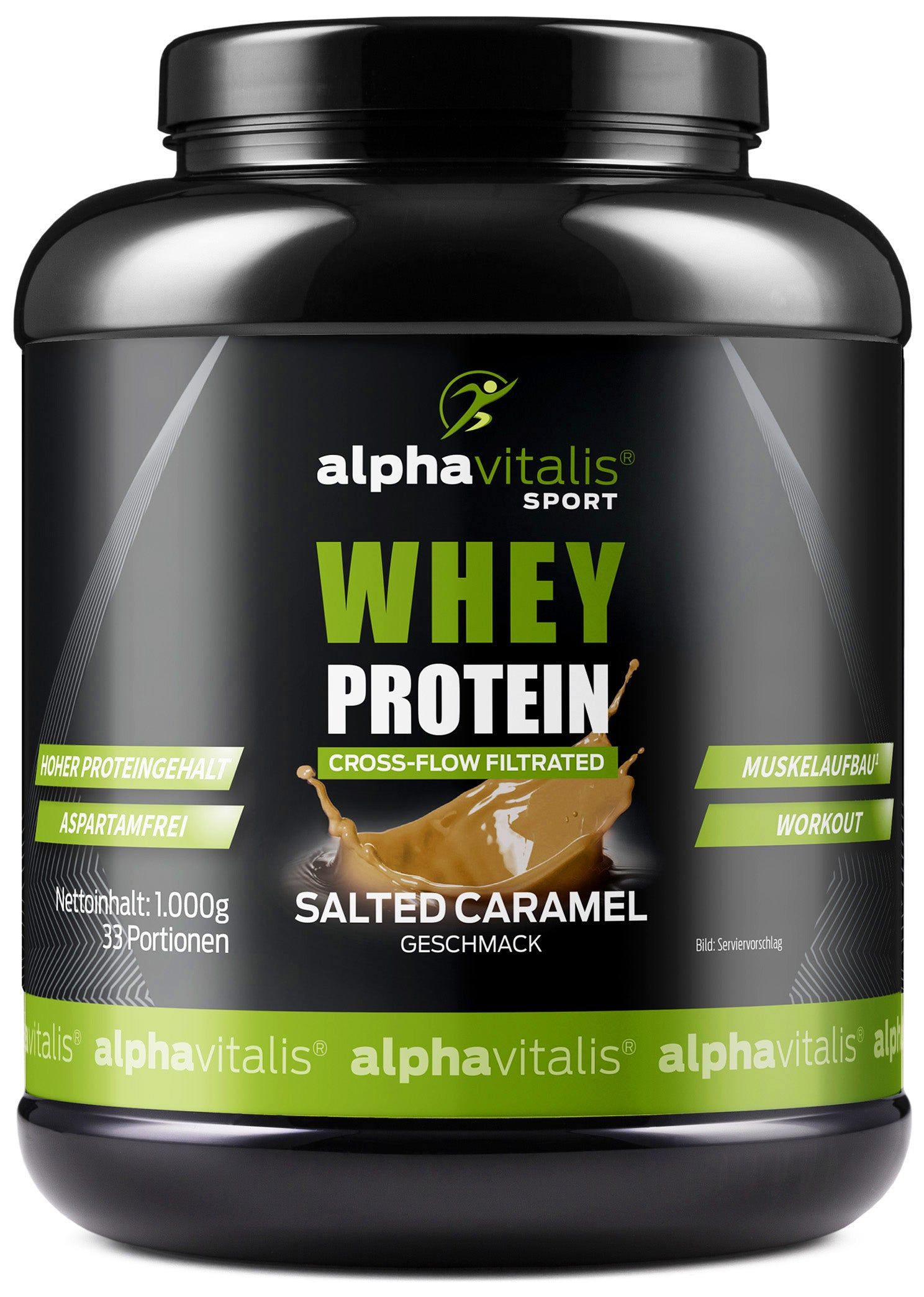 Alphavitalis® Whey Protein Pulver Salted Caramell 1000 g