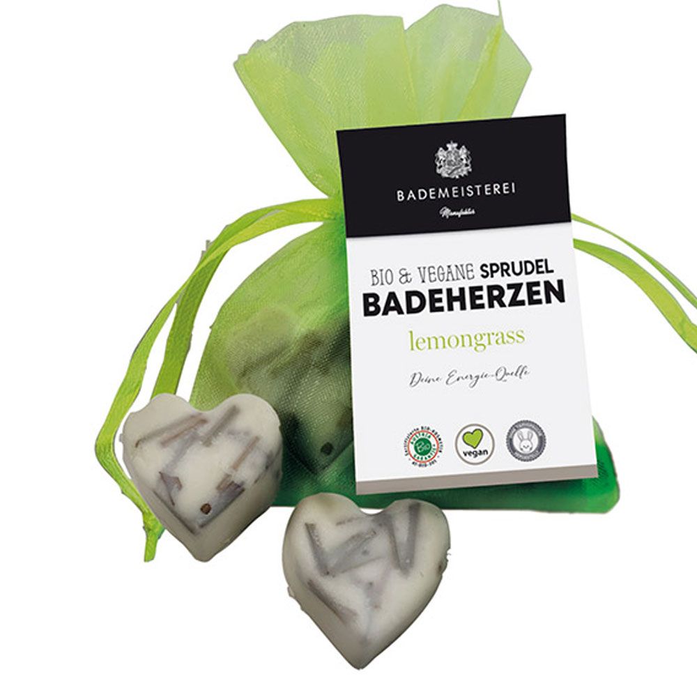 Bademeisterei Badeherzen Blüten Lemongras 30 g