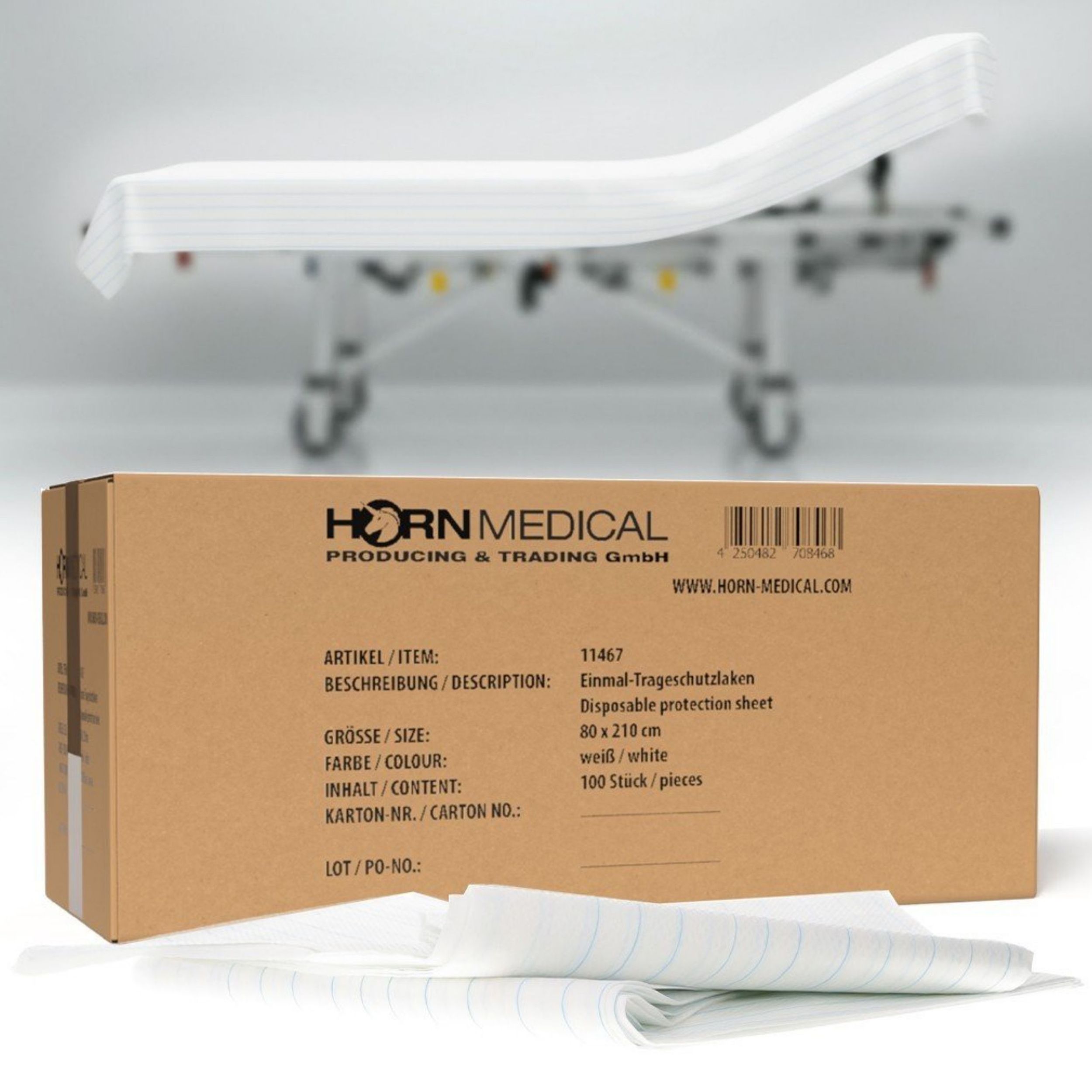 Horn Medical Einweg Trage-Laken 80 x 210cm
