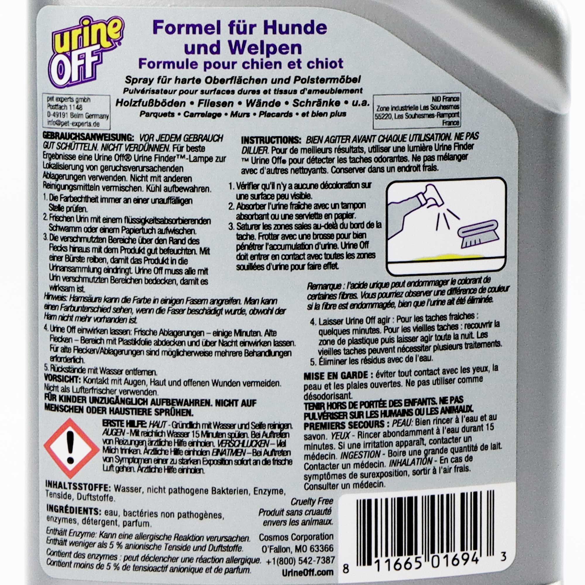 Urine off - gegen das Markieren im Haus