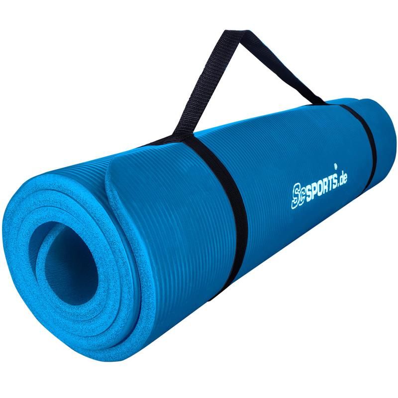 ScSPORTS® Gymnastikmatte 190 x 80 x 1,5 hellblau