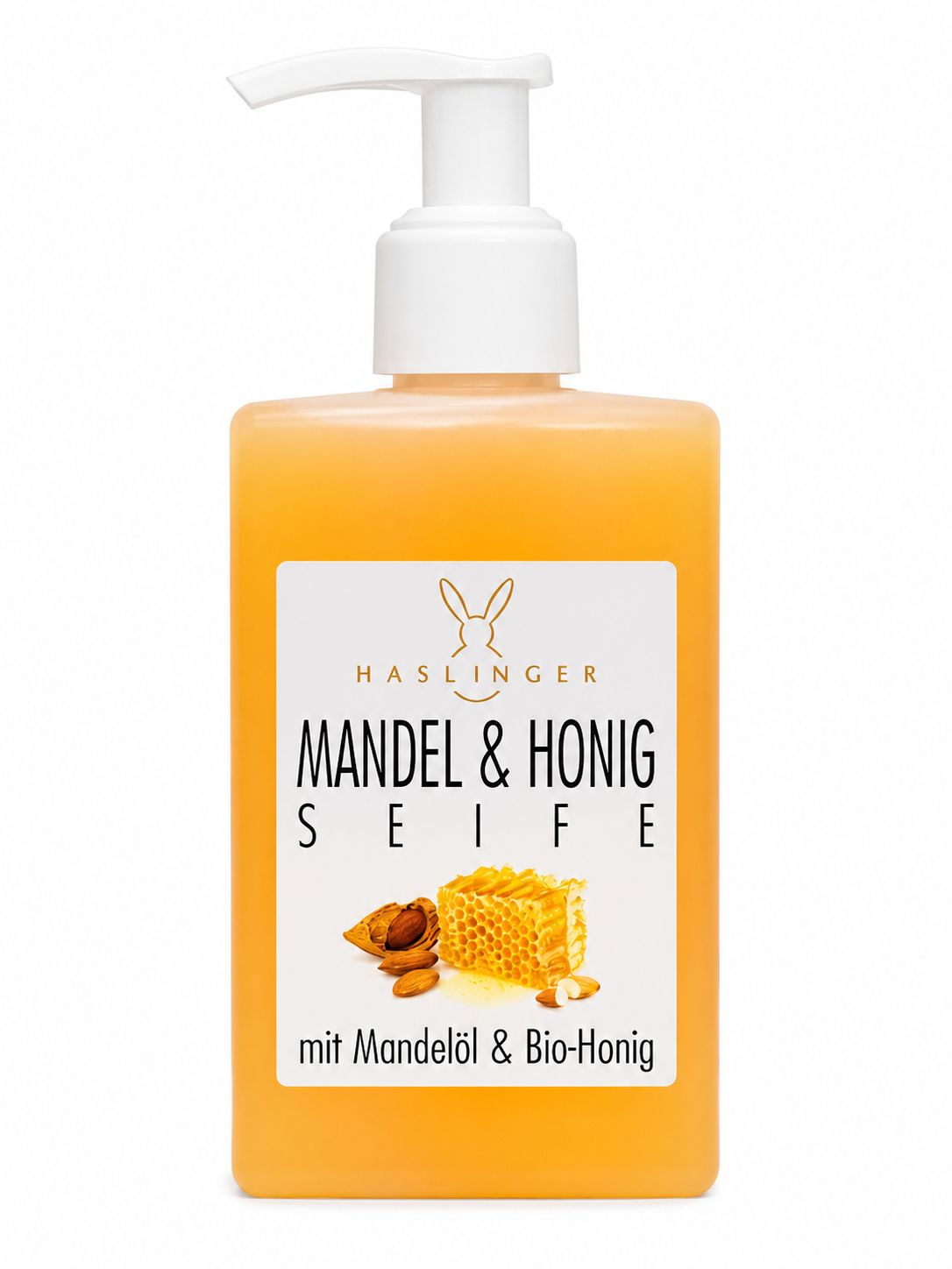 Haslinger Flüssigseife Mandel & Honig – Mit Mandelöl & Bio-Honig im Spender