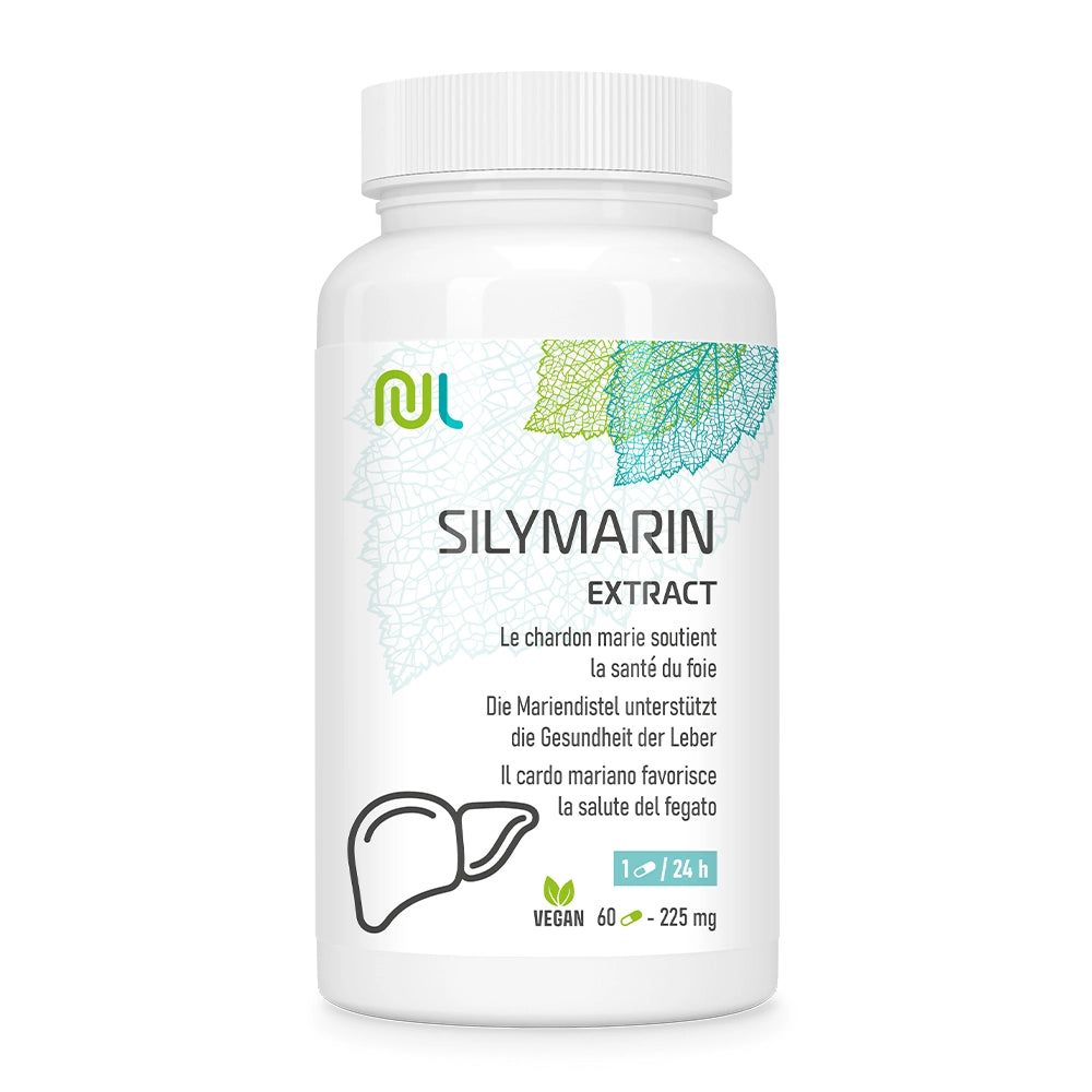 NutriLife Silymarin-Extrakt (Mariendistel) – Leberfunktion vegan 60 St Kapseln