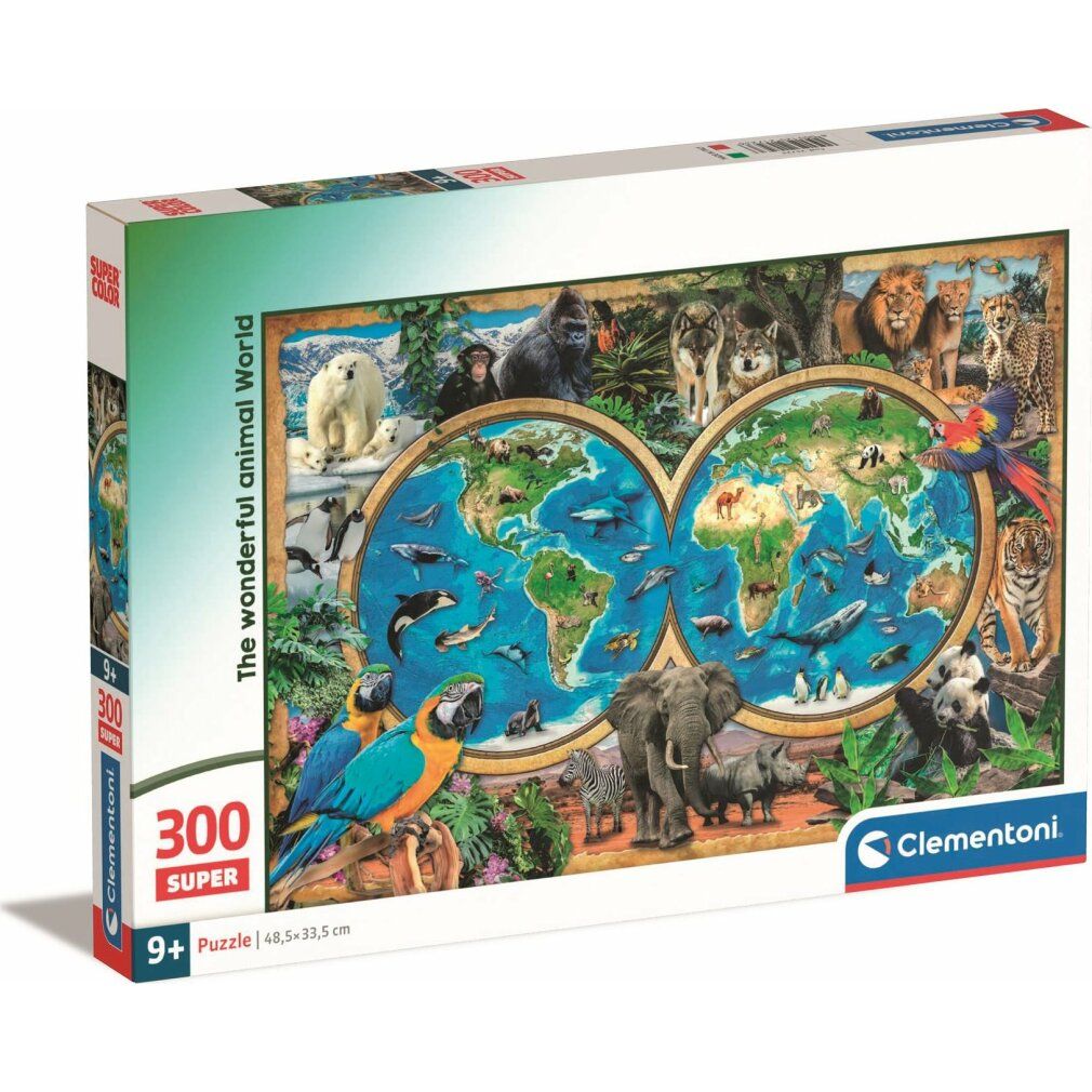 clementoni Puzzle Amazing World of Animals 300 Teile
