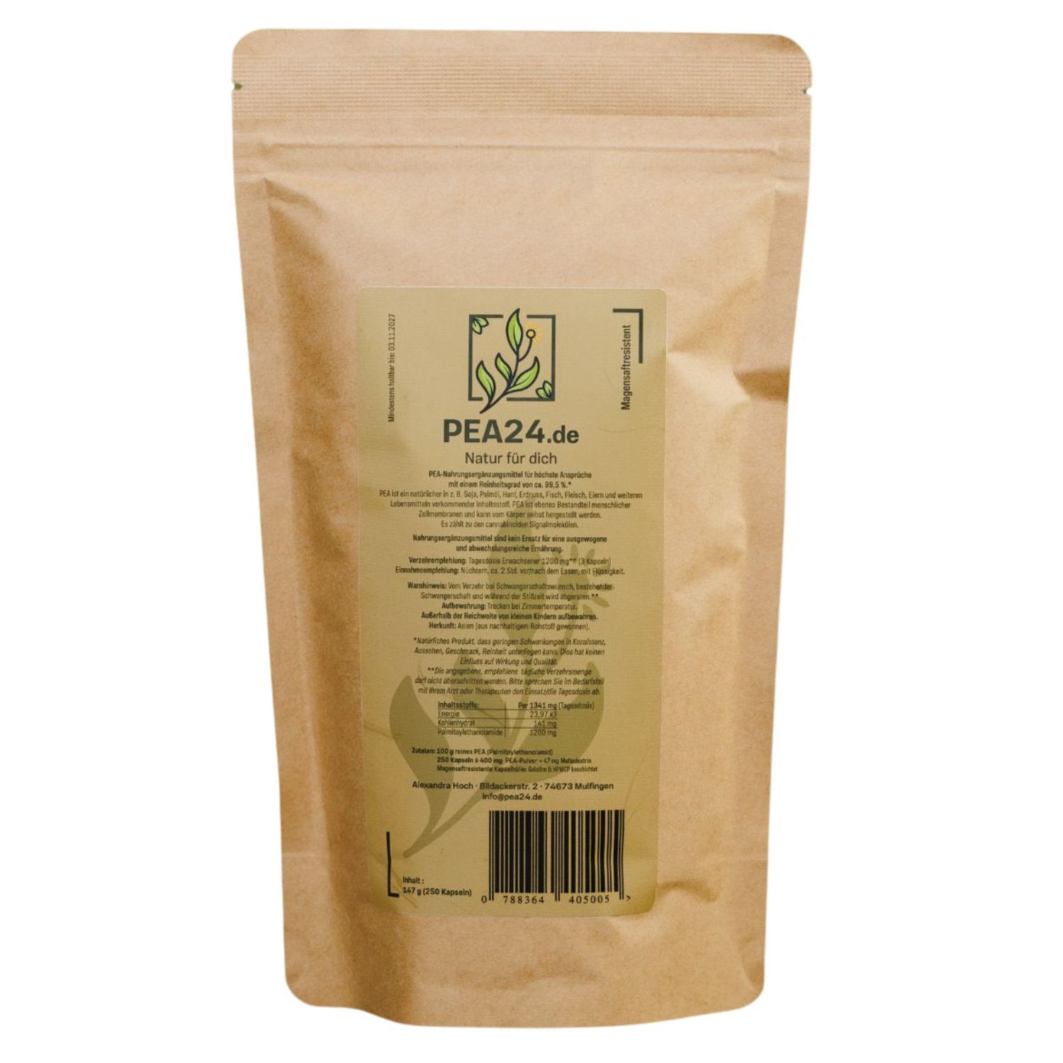 PEA24 - Palmitoylethanolamid Kapseln magensaftresistent