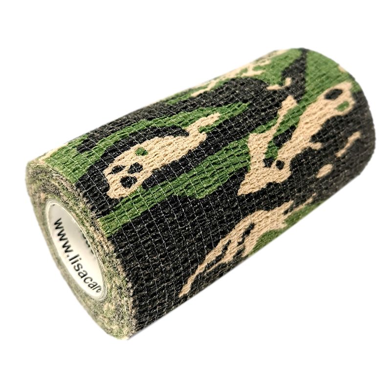 LisaCare kohäsive Bandage - Camouflage Grün - 10cm x 4,5m