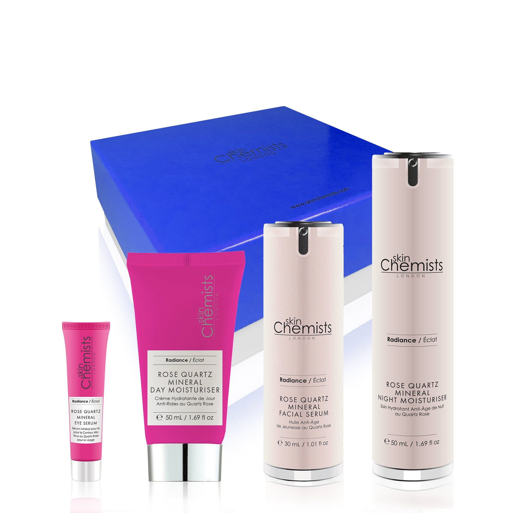 SkinChemists Rosenquarz-Hautpflege für die ganze Routine