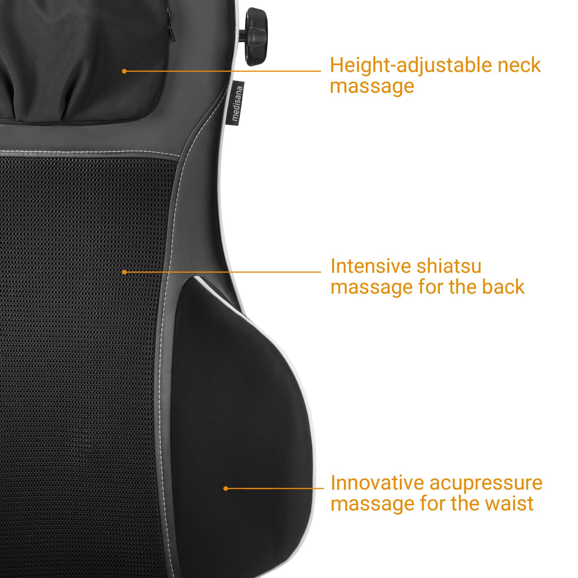 medisana MC 823 Shiatsu-Massagesitzauflage in weiß mit