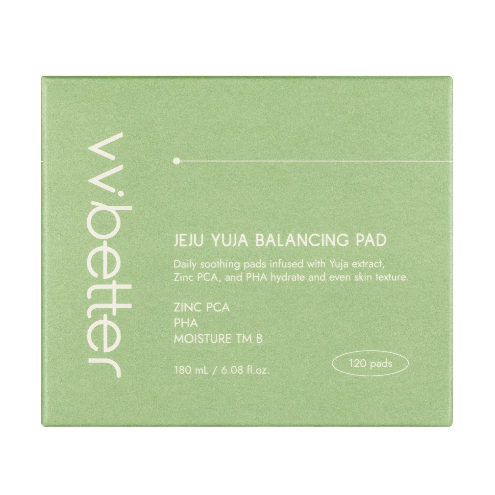 vvbetter Jeju Yuja Balancing Pad Toner-Pads – Yuja-Glow & täglicher Frischekick