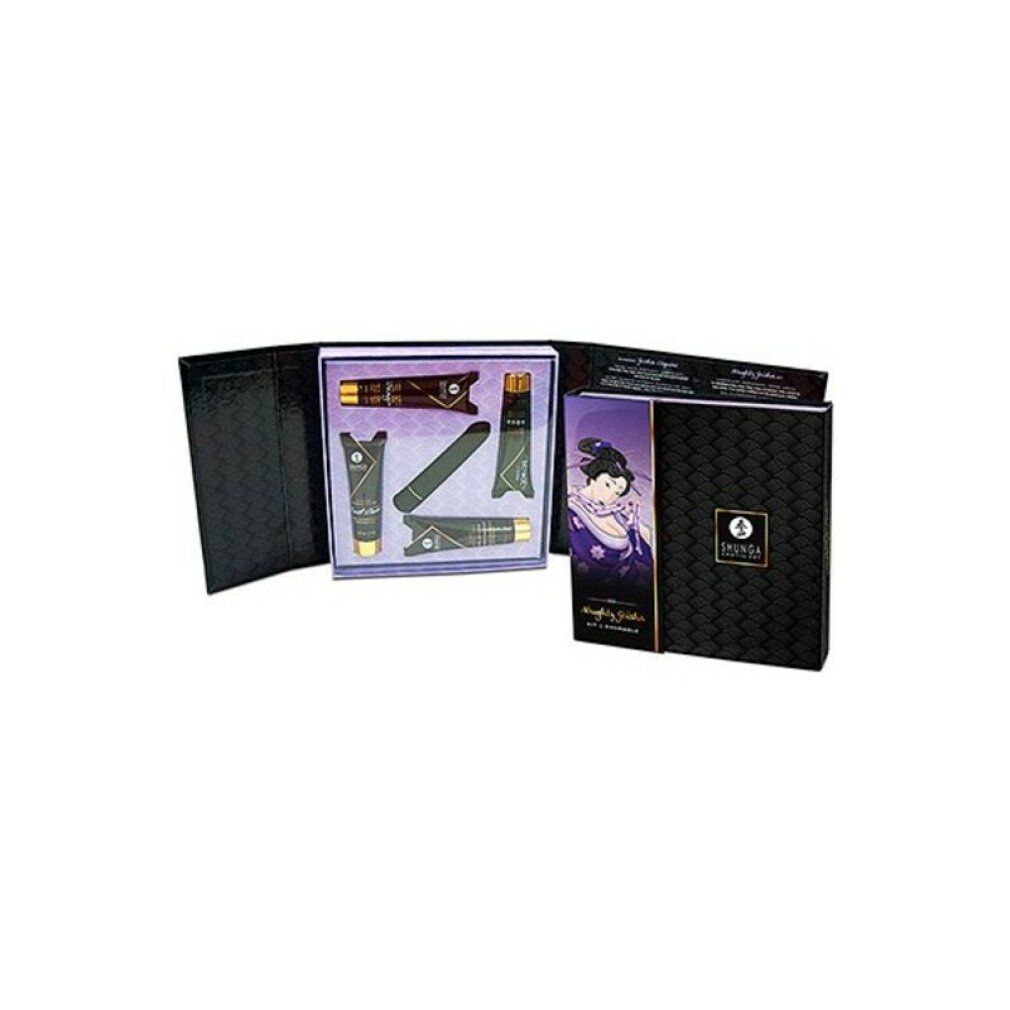 Luxus-Set mit Vibrator, Gleitgel, Stimulationscreme | 5-teilig | Shunga