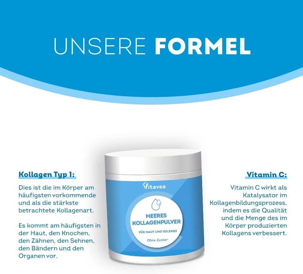 Vitavea Meereskollagen mit Vitamin C