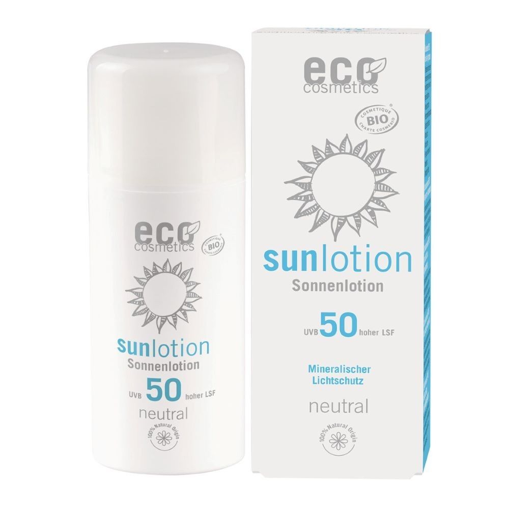 eco cosmetics Sonnenlotion Neutral LSF 50 ohne Parfum 100ml