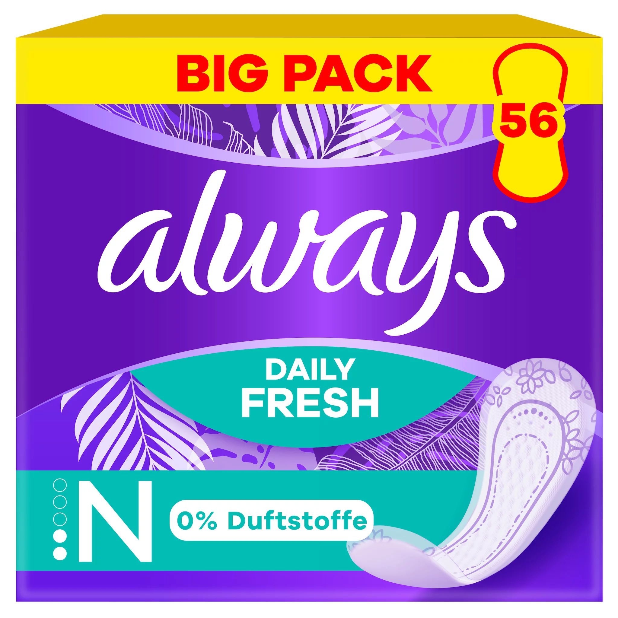 always Daily Fresh Normal ohne Duft BigPack