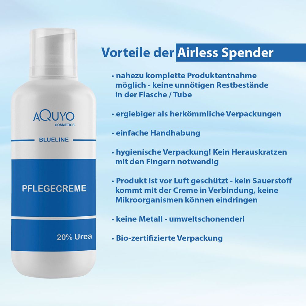 Blueline Pflegecreme 20% Urea Creme, Schrundencreme für sehr trockene und verhornte Haut