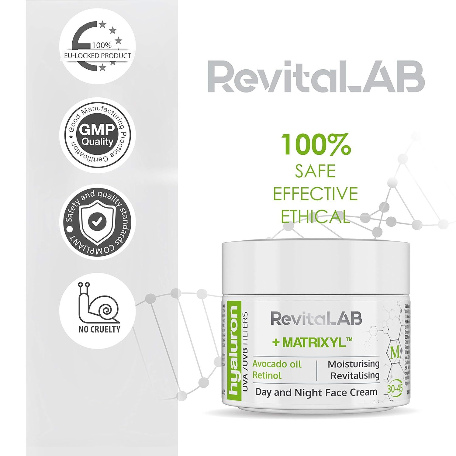 RevitaLAB Hyaluron Matrixyl Anti Age Tages- und Nachtcreme