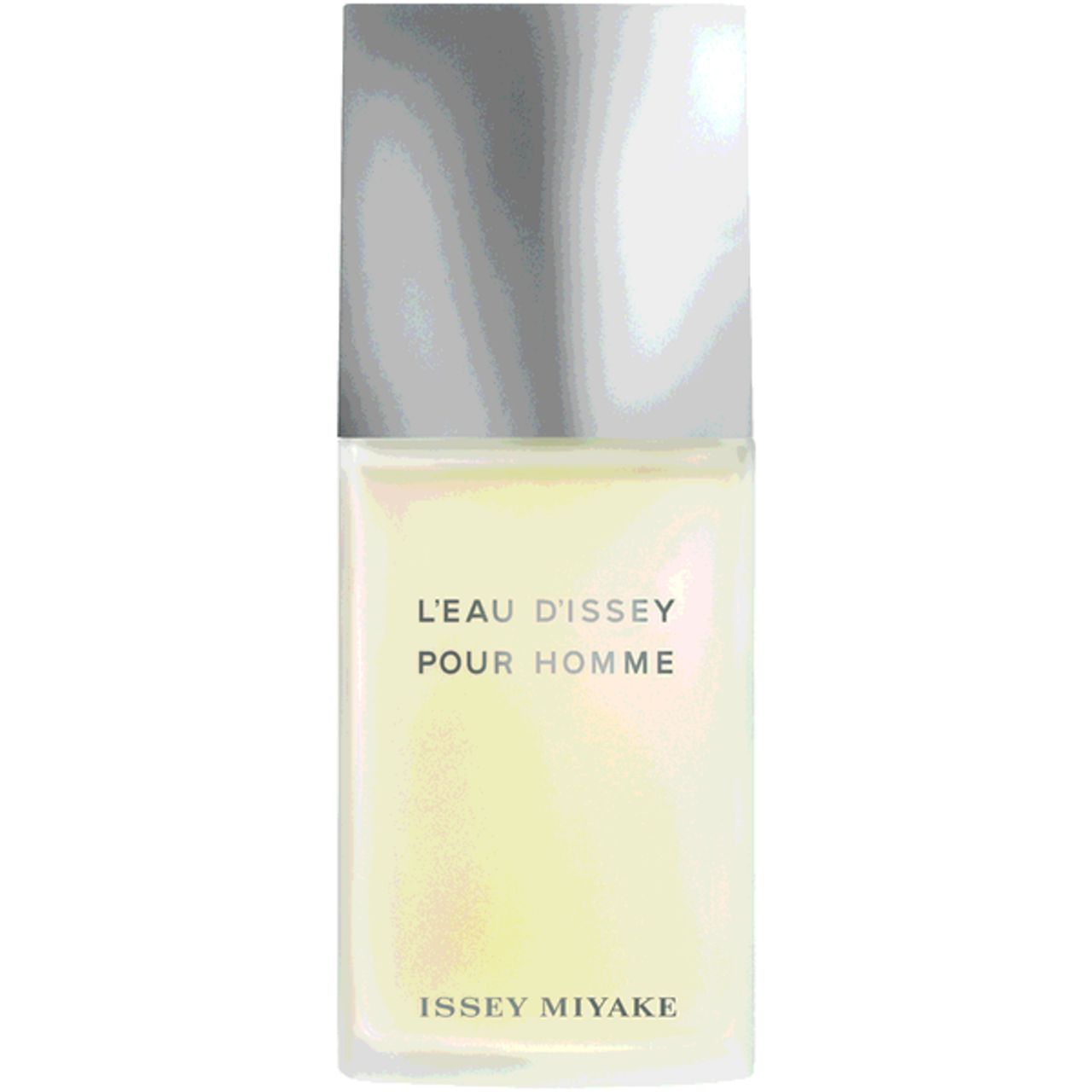 Issey Miyake L'Eau D'Issey Pour Homme Eau de Toilette Spray. Flakon. Text: L'EAU D'ISSEY POUR HOMME, ISSEY MIYAKE.
