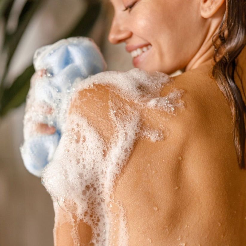 R5 Reaktivierbares Duschgel-Set Orange, Pfirsich, Orangenblüte und Sheabutter, Made in Italy