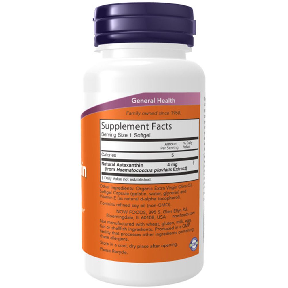 Now Foods, Astaxanthin, 4mg