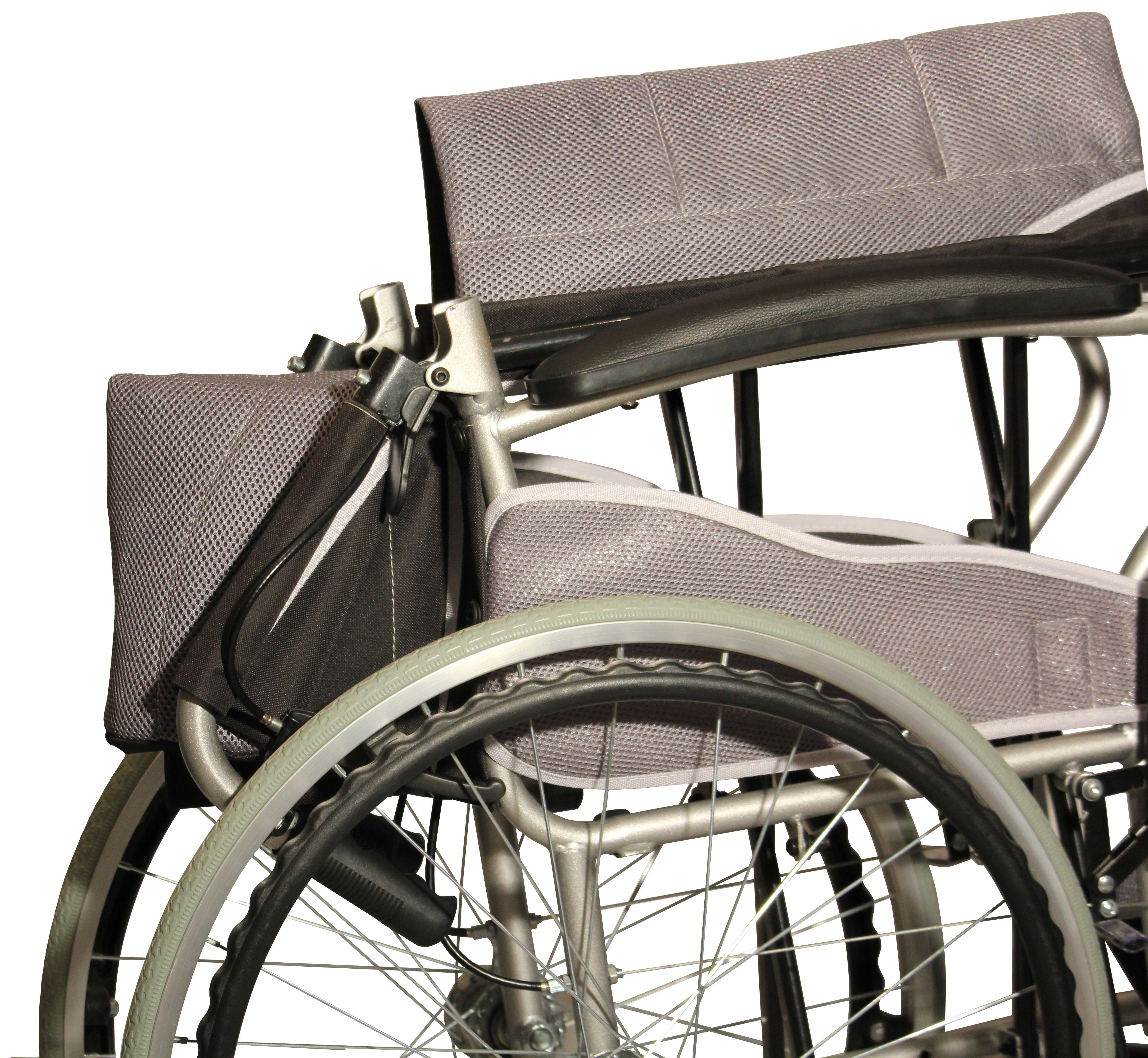 ANTAR extra leicht Rollstuhl faltbar Reise+Flug SB46cm 115kg Begleiterbremse