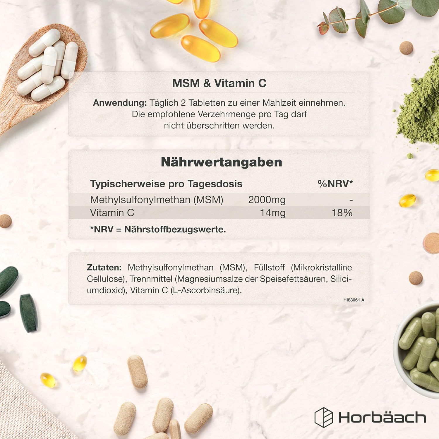 Horbäach MSM mit Vitamin C