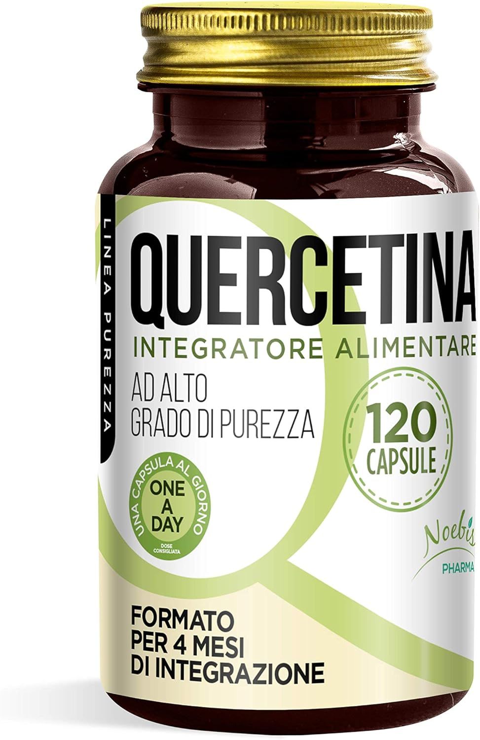 Noebis Pharma Quercetina 200 mg – 120 Capsule Vegetali – 1 al Giorno