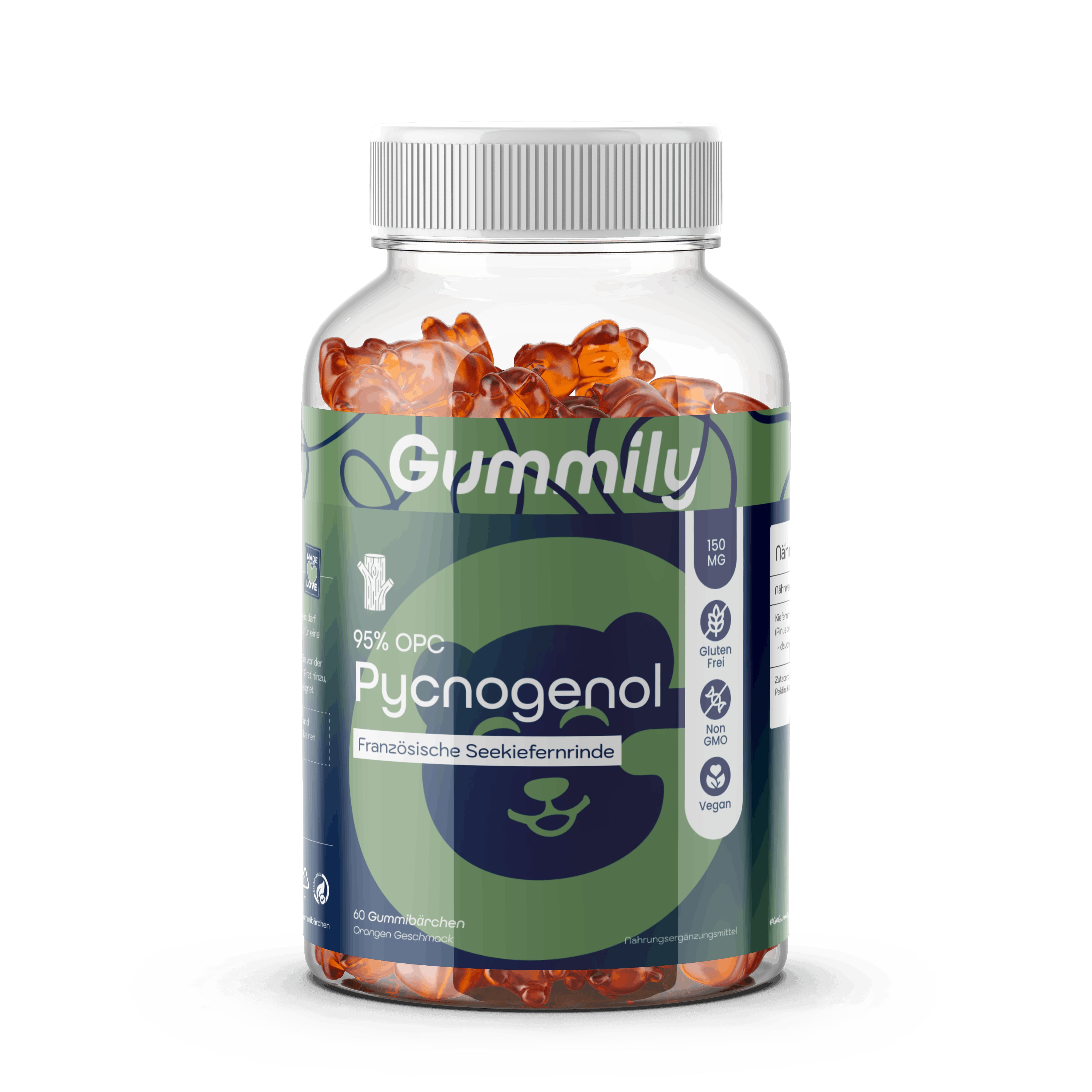 Gummily® Pycnogenol® Gummibärchen - 2-Monats-Vorrat Laborgeprüft 60 St