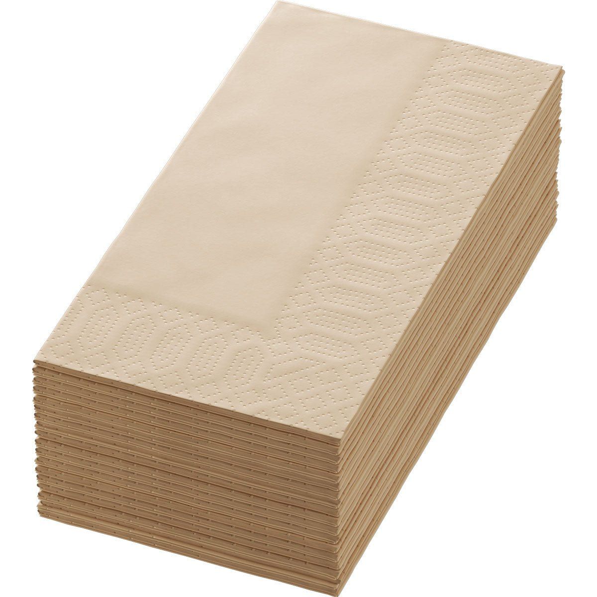 Zellt.-Serv.40x40 2lg BF. natural brown 300 St Tücher