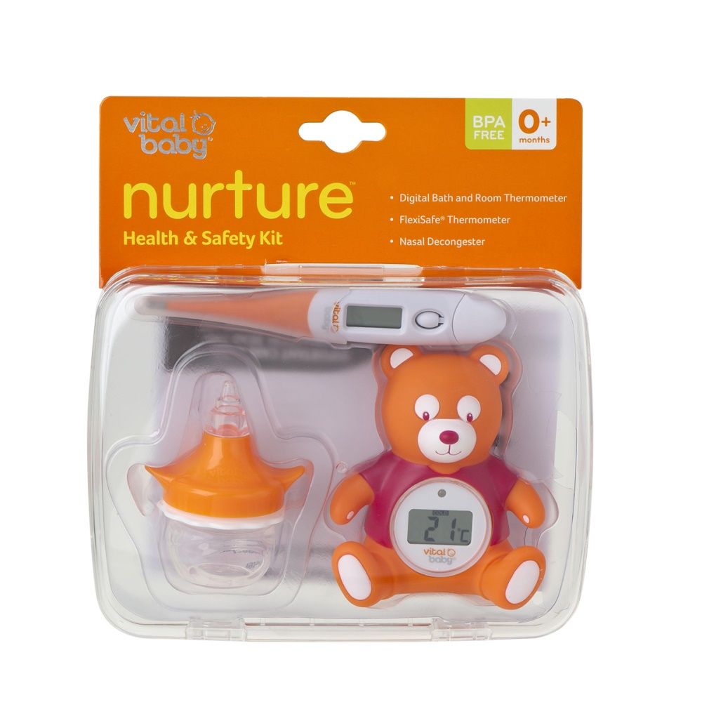 Vital Baby - Hygiene-/Gesundheitsset: Nasensauger, Raumthermometer, Fieberthermometer 1 St Set