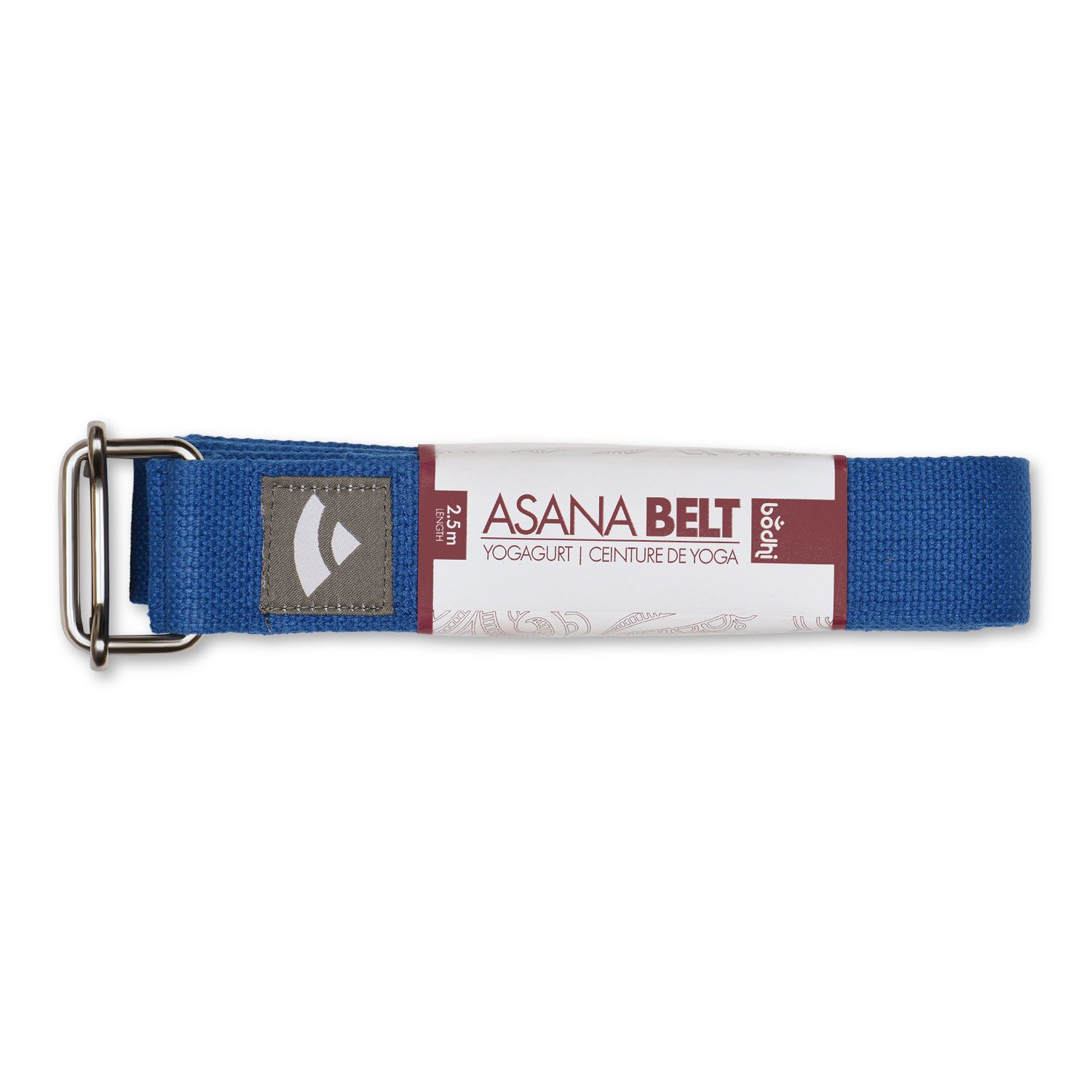 Yogagurt Asana Belt, Schiebeschnalle Baumwolle blau 910-SB
