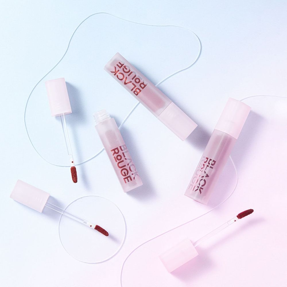 BLACK ROUGE Muddish Cushion Velvet Liquid Lipstick MV01 Peach pudding