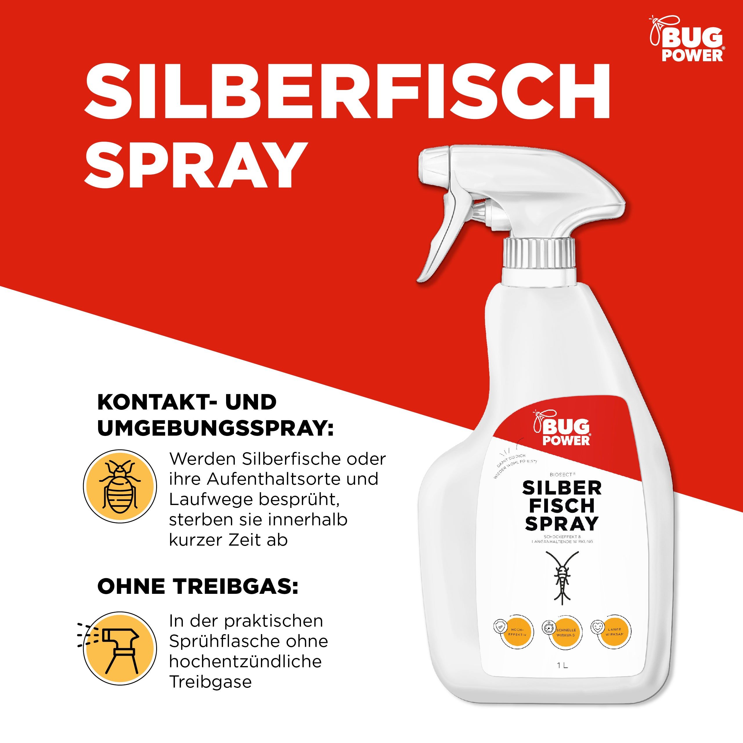 BugPower Silberfisch Spray