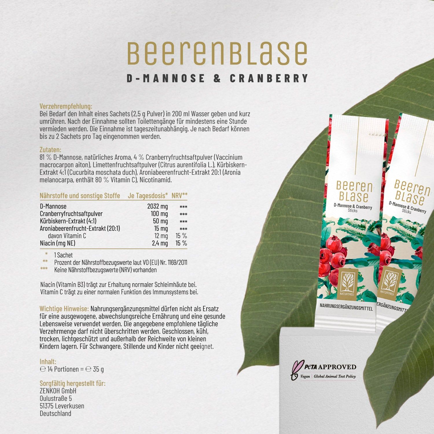 Intim-Komfort-Paket: FLORAINTIMA, BEERENBLASE-STICKS - NATURTREU®