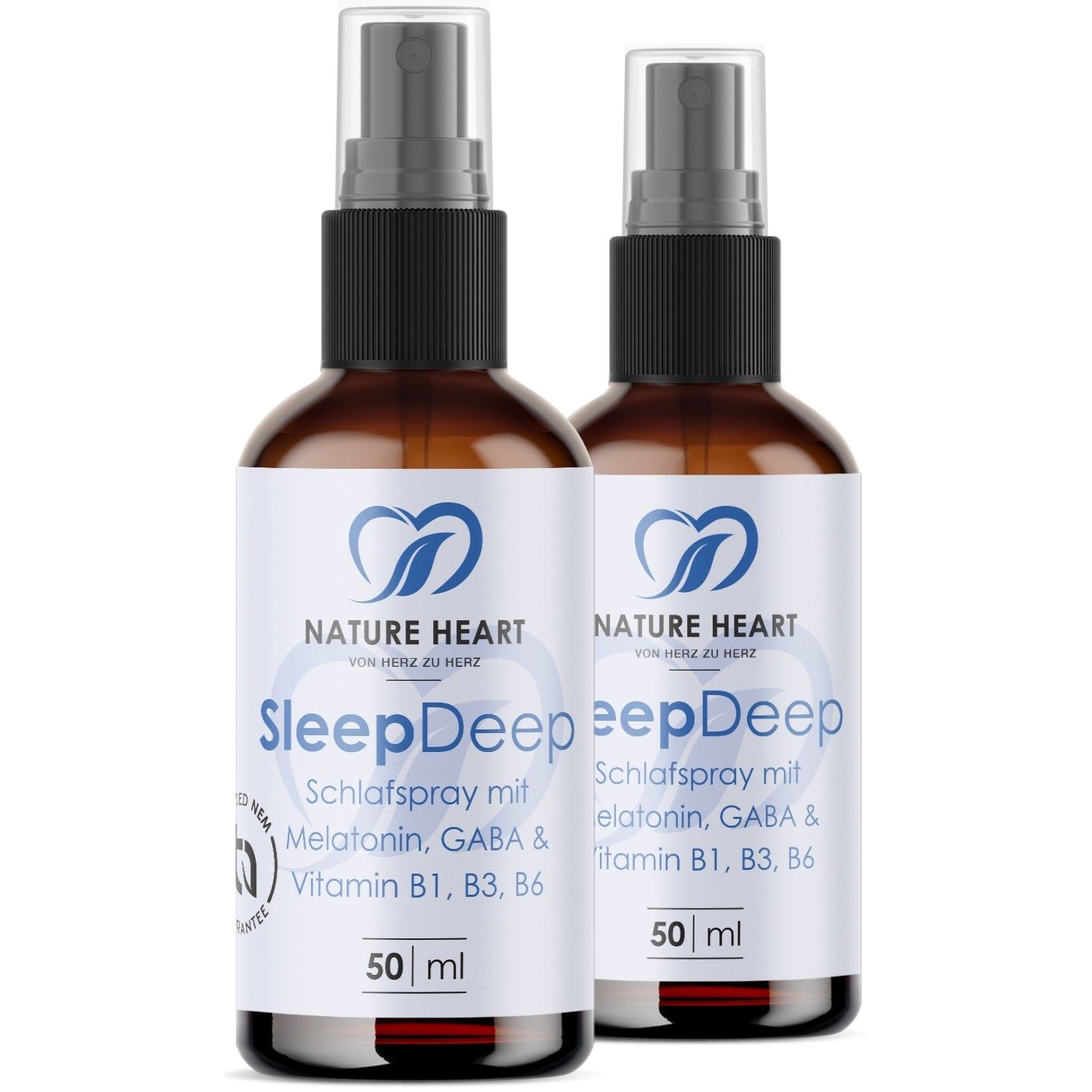 Nature Heart Sleep Deep Schlafspray mit Melatonin 2x50 ml Mundspray