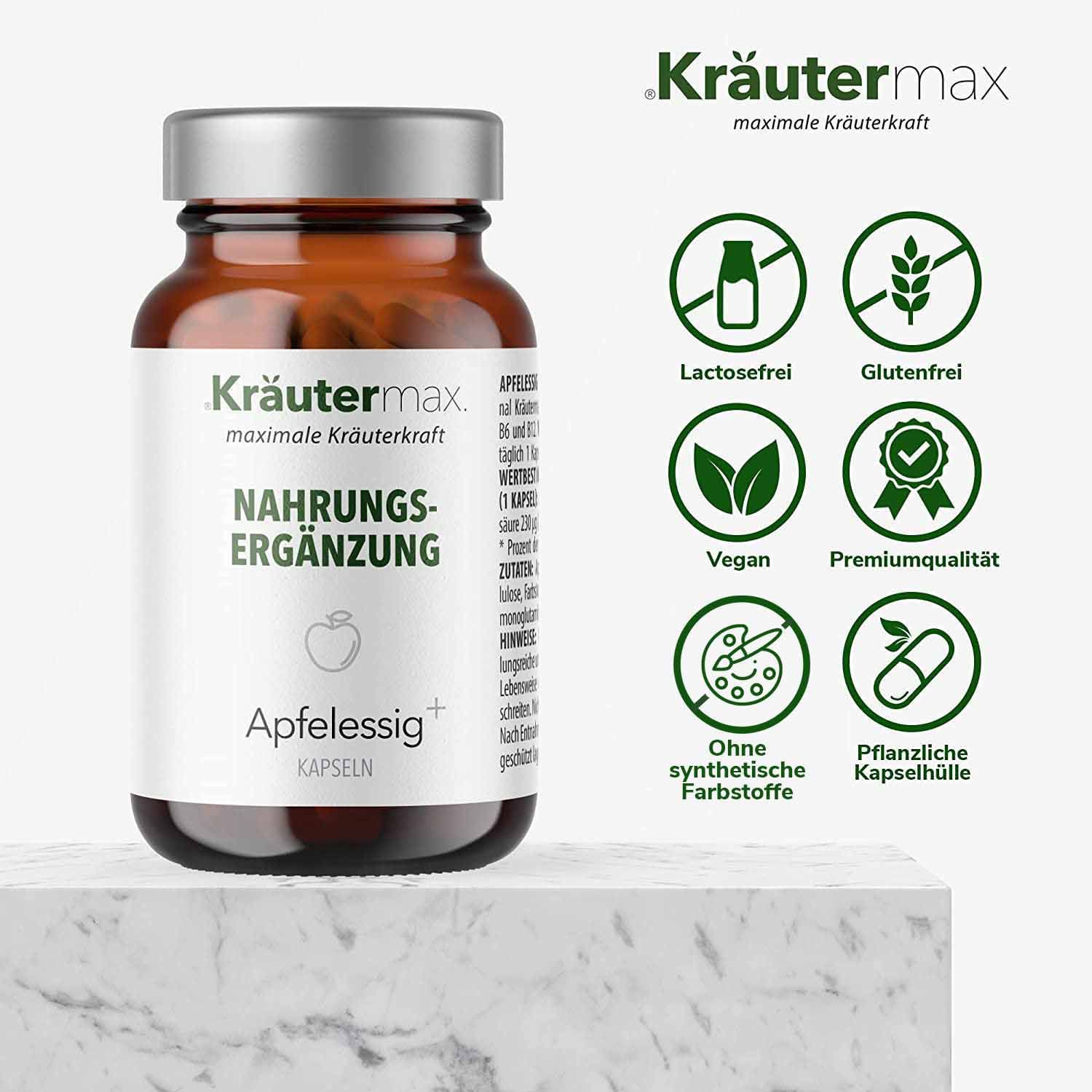 Kräutermax Apfelessig plus Kapseln