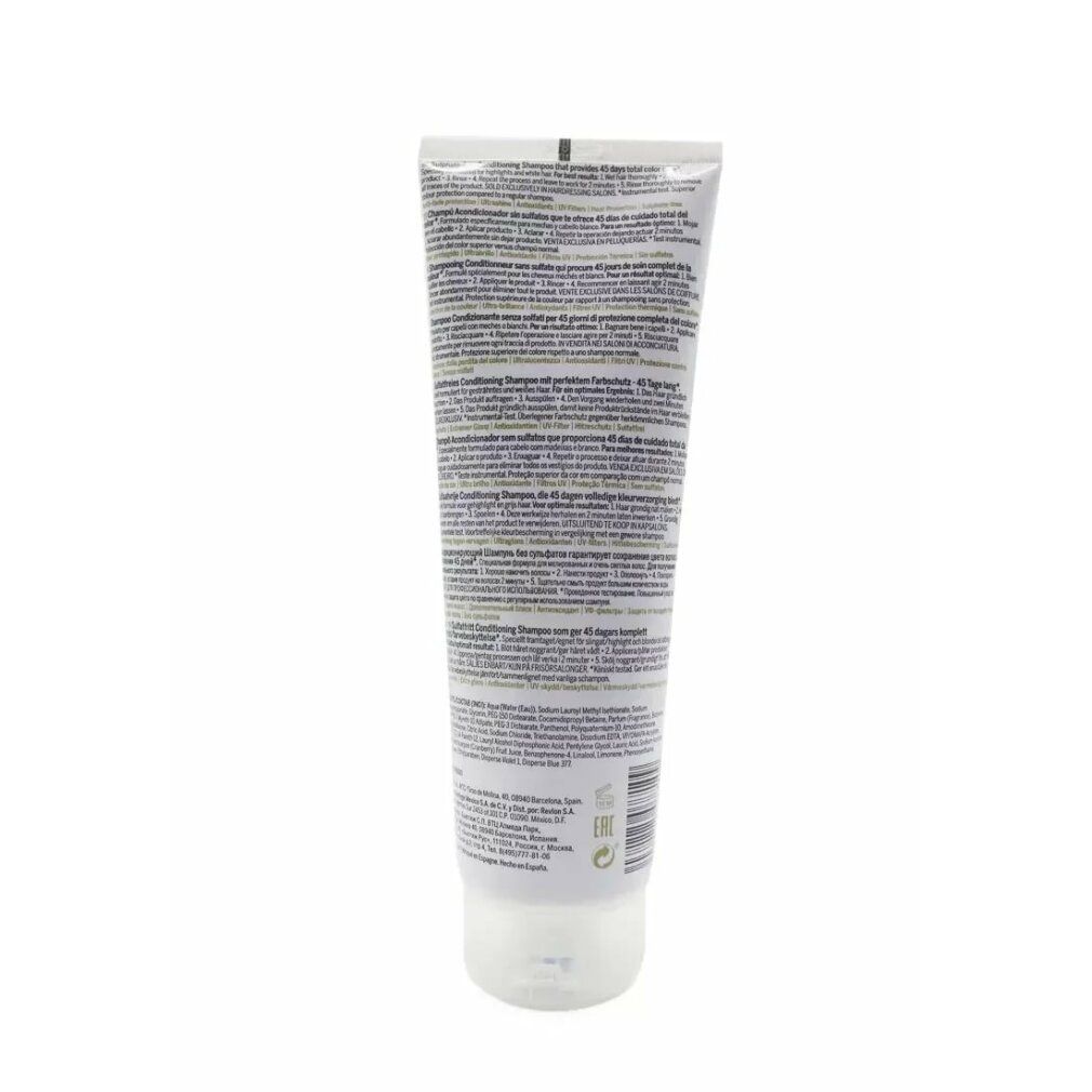 Rückseite einer weißen Tube mit Text. Enthält Produktinformationen und Inhaltsstoffe.