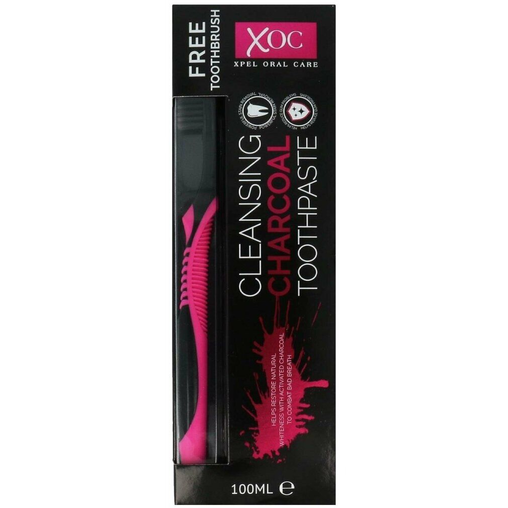 Xoc Carbone Dentifricio Al Vegetale E Spazzolino Da Denti - 100 Ml - Immagine 2
