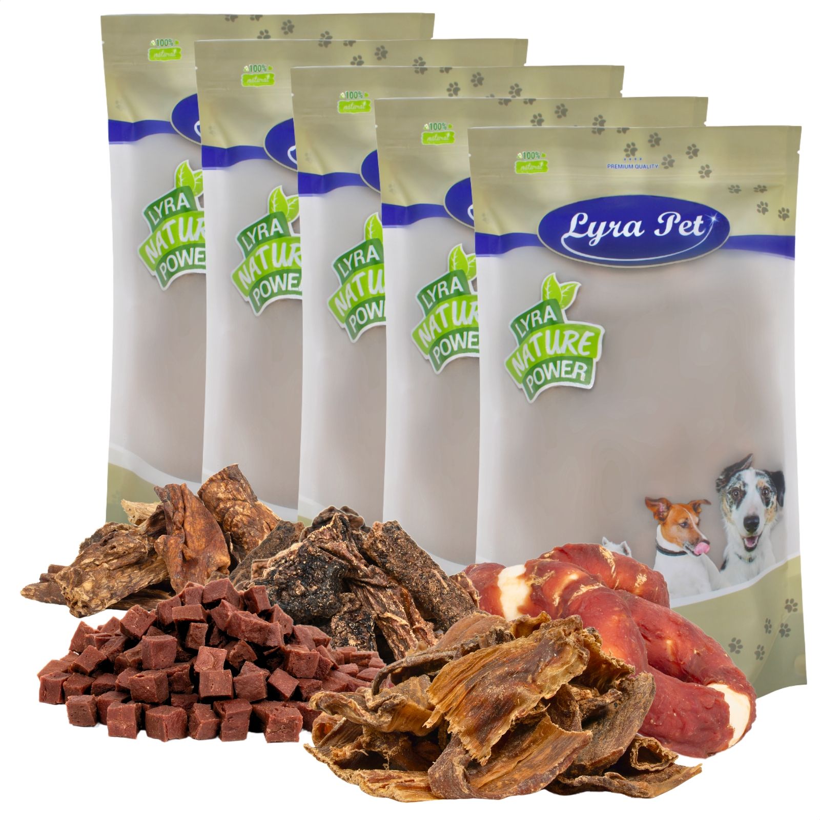 Lyra Pet® Hunde Kausnack Probier Mix - Rind, Lamm & Ente 5 kg Nicht relevant
