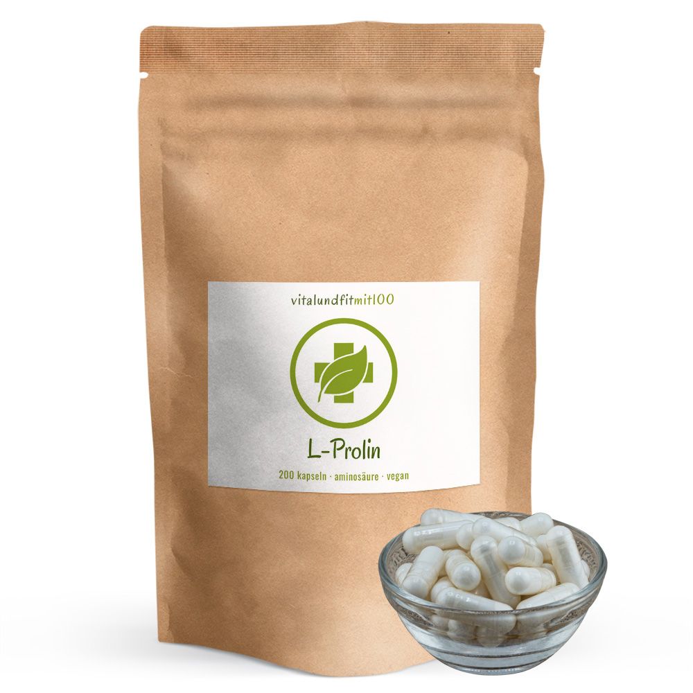 vitalundfitmit100® L-Prolin Kapseln 200 St