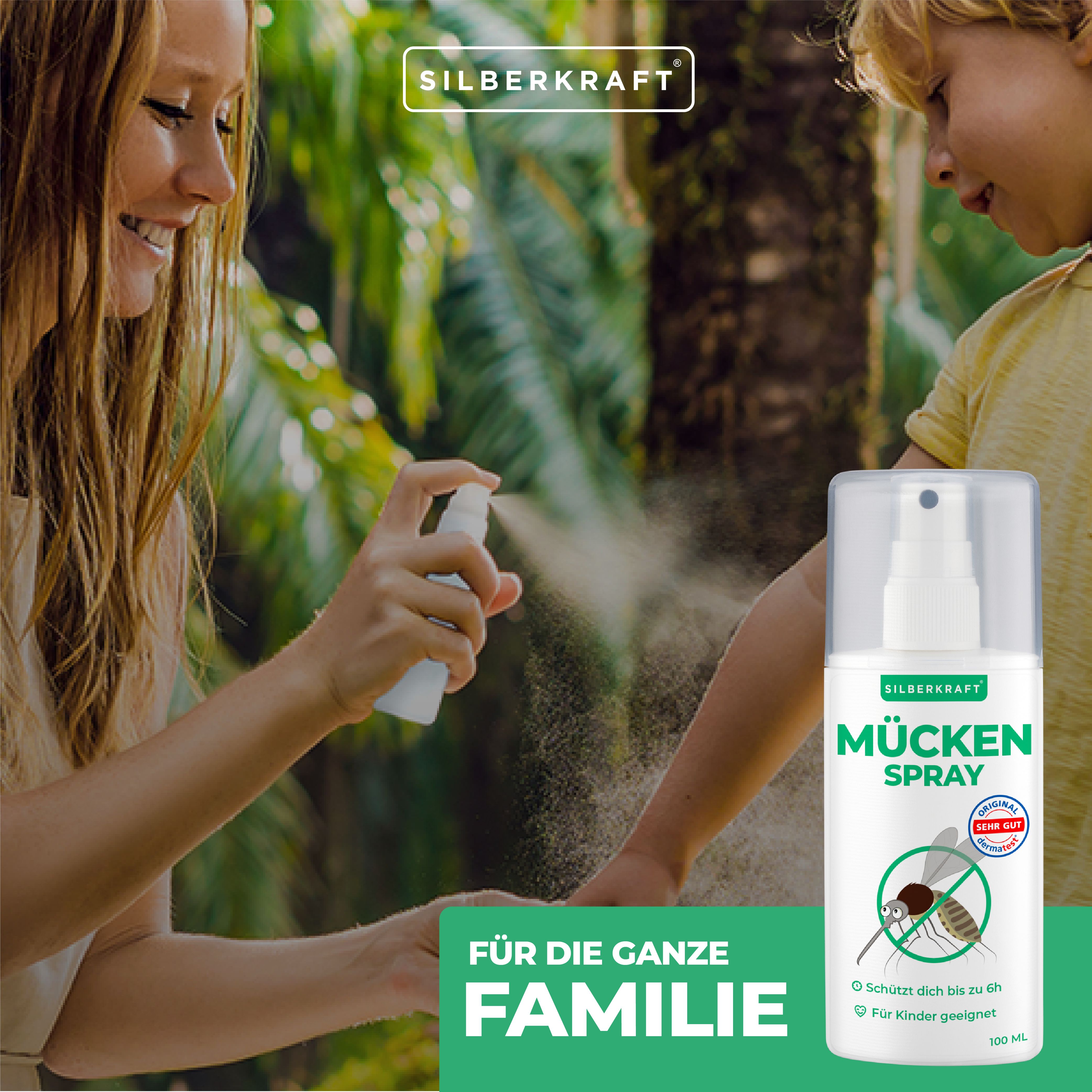 SILBERKRAFT Mückenspray 4x100 ml - Shop Apotheke
