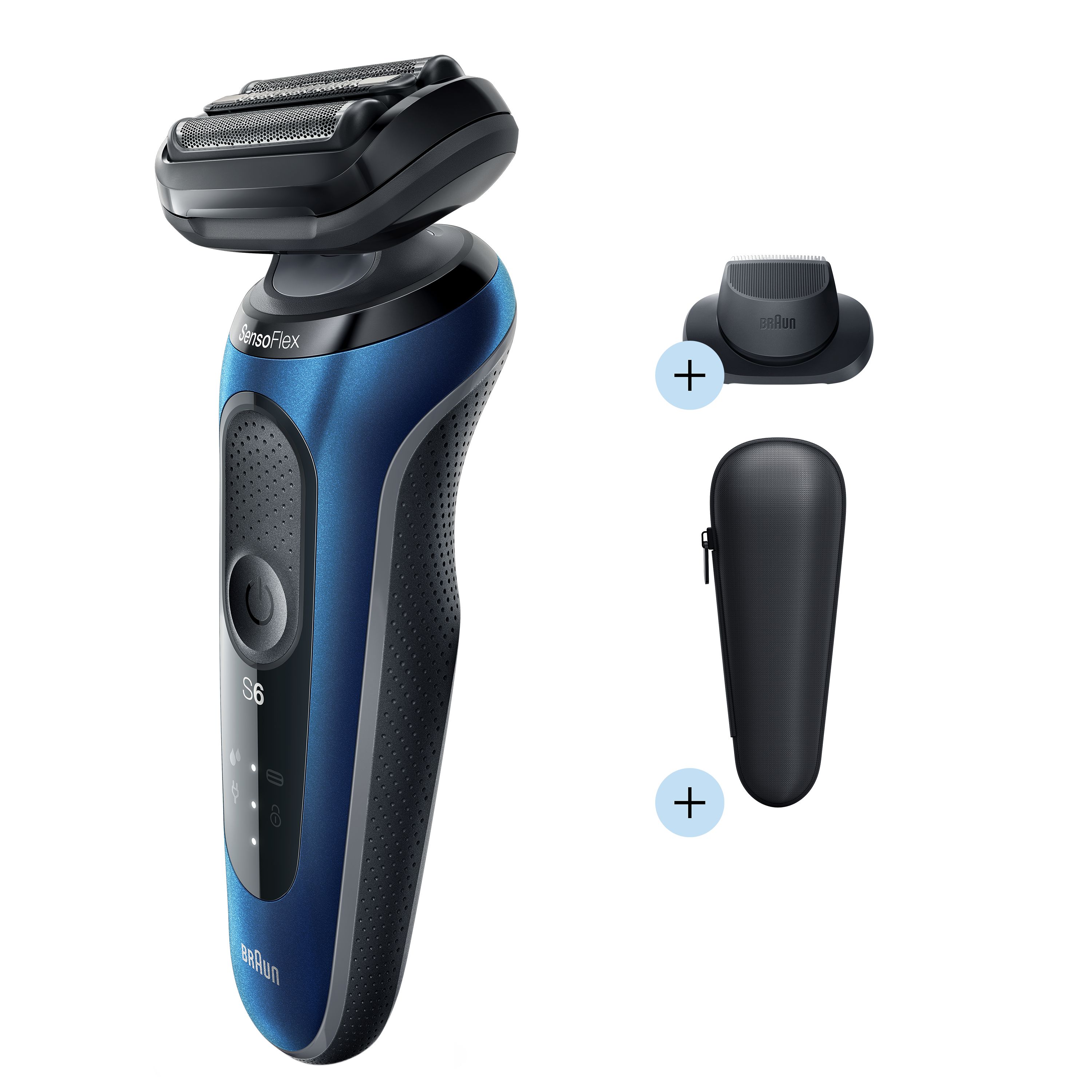 Braun - Elektrischer Rasierer für Männer "Series 6 60-B1200s" in Blau