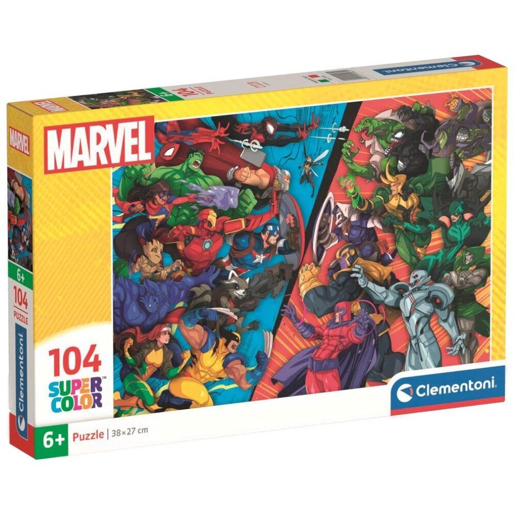 Avengers vs Villains Marvel 104-teiliges Puzzle Clementoni