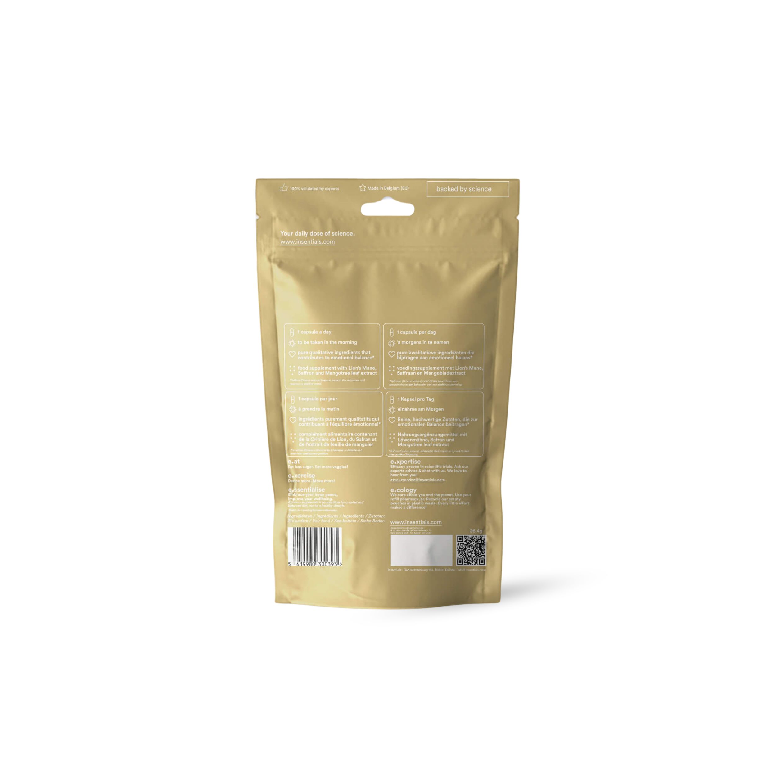 Insentials - NRM3+ - Natürliche Unterstützung für eine positive Denkweise und geistige Gelassenheit