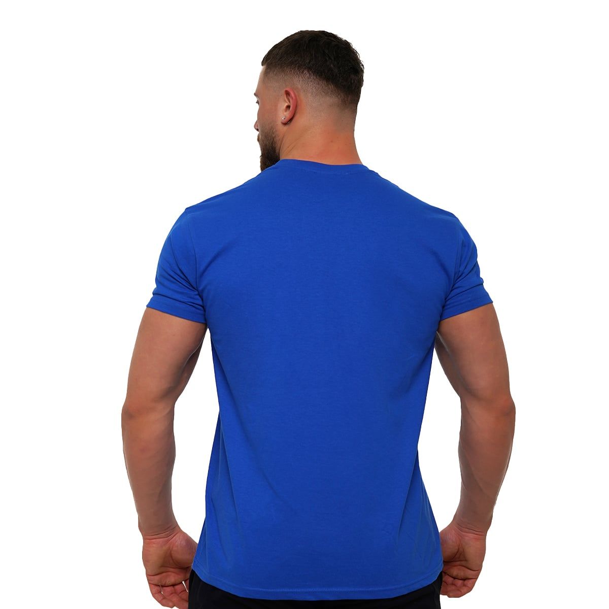 GymBeam T-Shirt Herren Regular Kurzarm Willpower Royal Blue